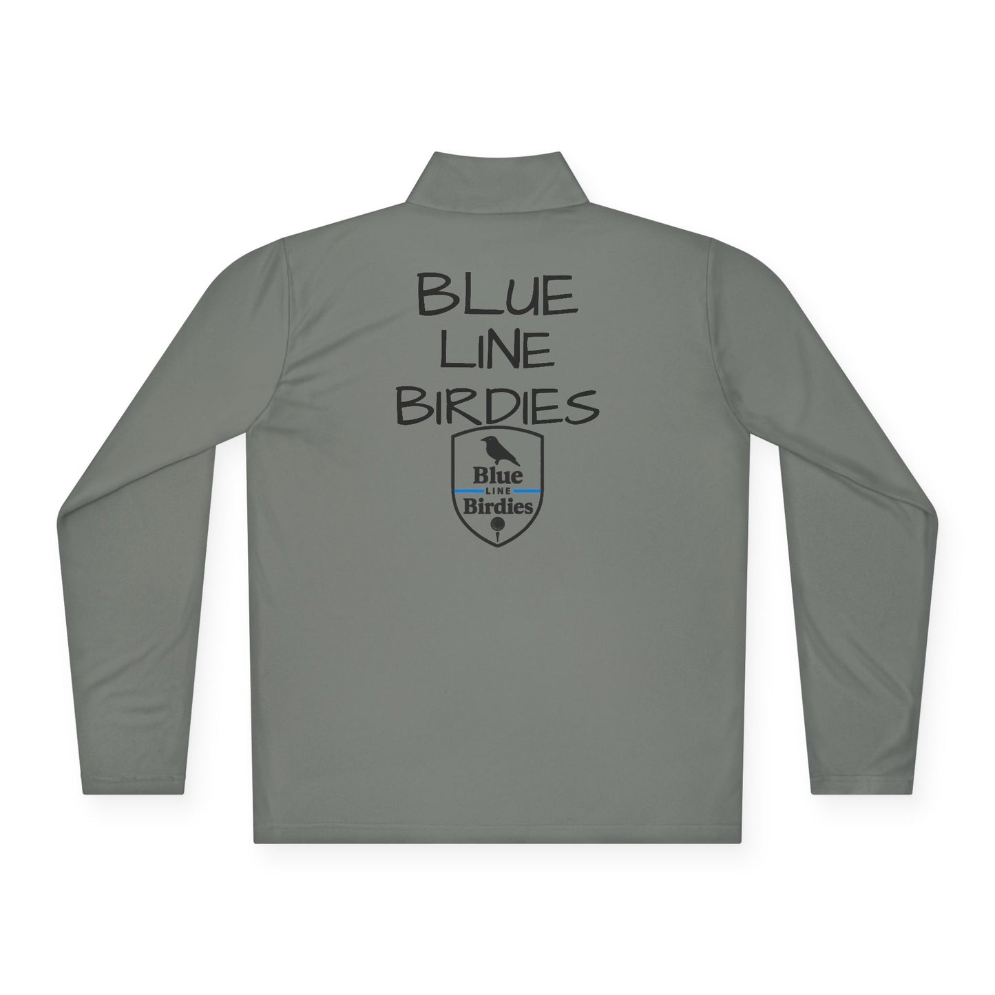 Unisex Quarter-Zip Pullover with Blue Line Design, Police Support Apparel, Stylish Outerwear, Casual Layering, Gift for Law Enforcement