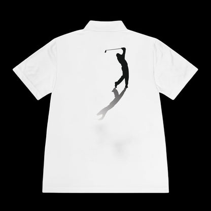 Men's Golf Polo Shirt with Blue Birdie Design, Athletic Wear, Casual Summer Shirt, Gifts for Golf Lovers, Perfect for Birthdays